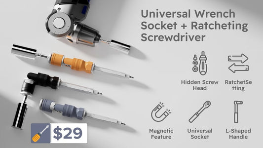 TorxTec: Universal Wrench Socket + Ratcheting Screwdriver